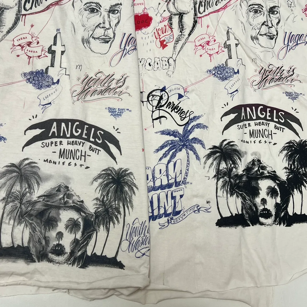 Super heavy industry started operation in February and took 3 months to develop SAINT Mxxxxxx × BORNXRAISED BR_LS TEE/LA/WHT Latest joint model LA diamond all-over long sleeves off-white S-XL Super heavy industry started operation in February and lasted three months Super complex 36 sets of screens Outlined pictures and pictures to doubt life Super perfect reproduction of printing Genuine Czech diamond Pressure-free reproduction